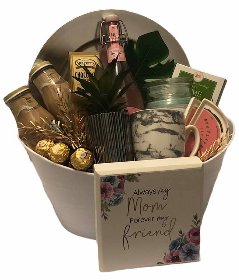 MY MOM, MY FRIEND GIFT BASKET LOCAL DELIVERY KISSIMMEE ORLANDO CENTRAL  FLORIDA MOTHER'S DAY GIFTS